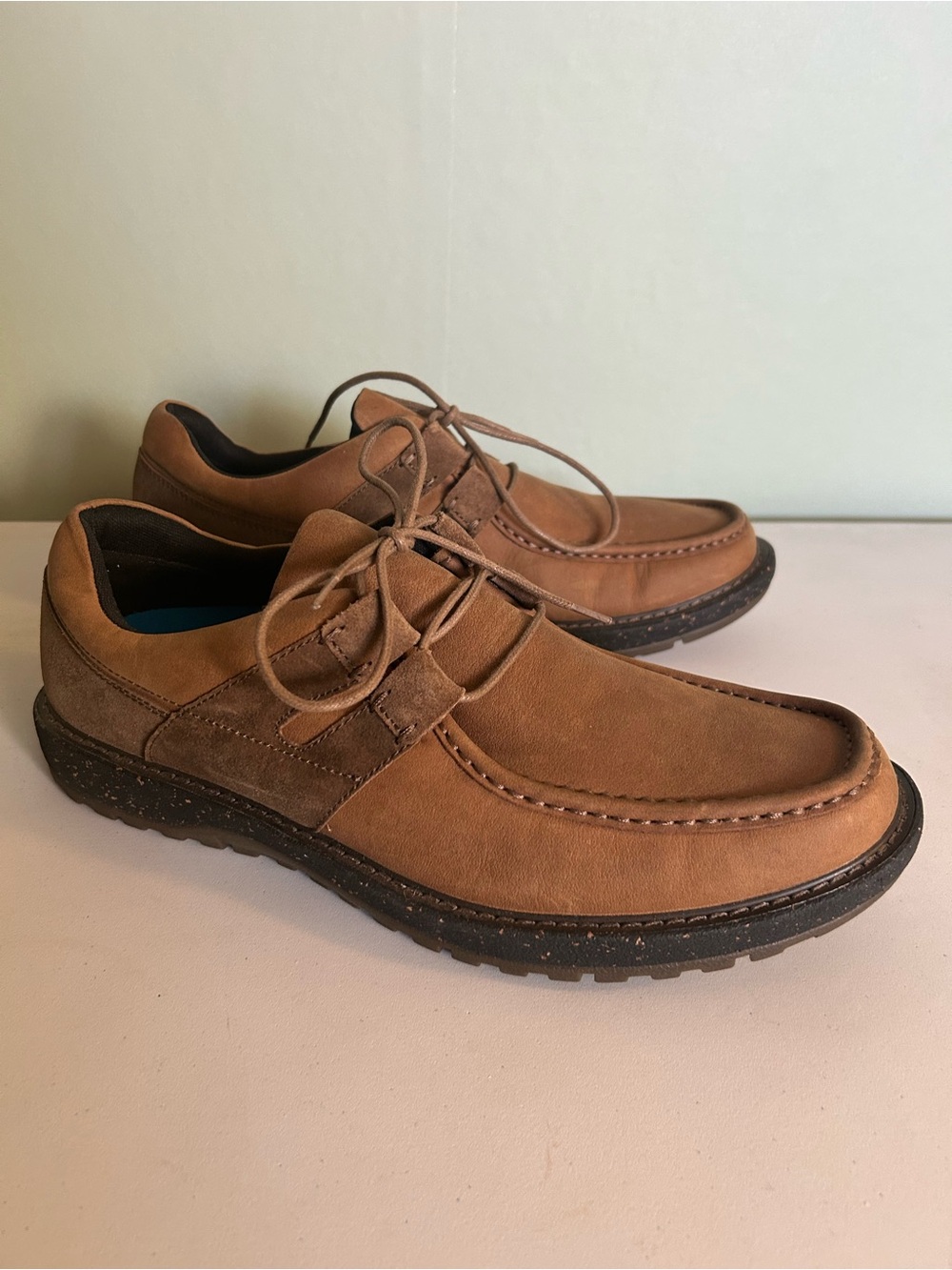 Men's ABEO PRO Barlow Brown Size US 13 Casual Toe Lace-Up Shoes in Brown